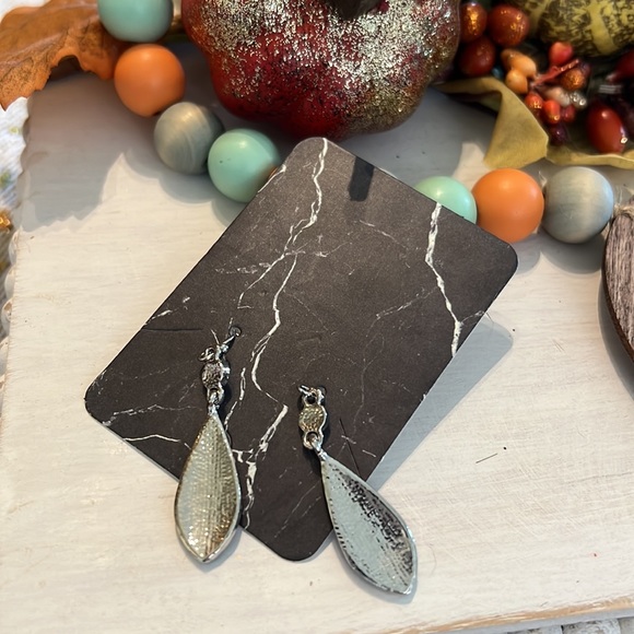 .925 Silver Plated BOHO Natural Turquoise Gemstone Earring - Picture 2 of 5